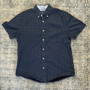 Tommy Hilfiger Star Button Down Short Sleeve Top